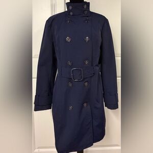 NY&C Blue Belted Trench Coat